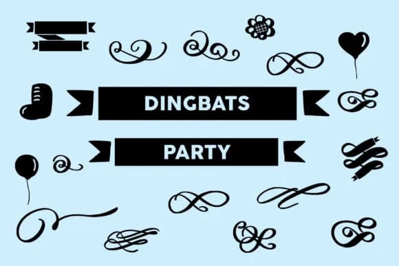Dingbats Party by goodigital — Dingbats Font