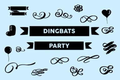 Dingbats Party by goodigital — Dingbats Font — thumbnail 1