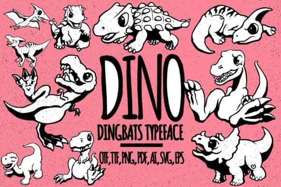 Dino by Minimalistartstudio — Dingbats Font