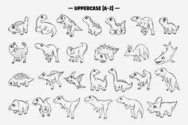 Dino Dingbats by Creative Fabrica Fonts — Dingbats Font — thumbnail 2