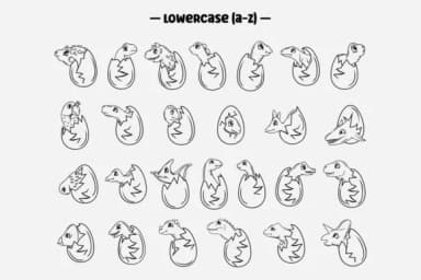 Dino Dingbats by Creative Fabrica Fonts — Dingbats Font — thumbnail 3