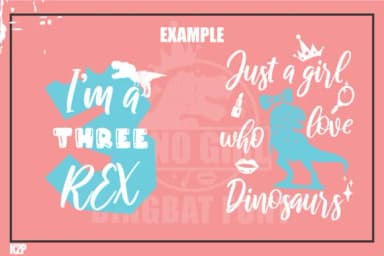 Dino Girl by KtwoP — Dingbats Font — thumbnail 7