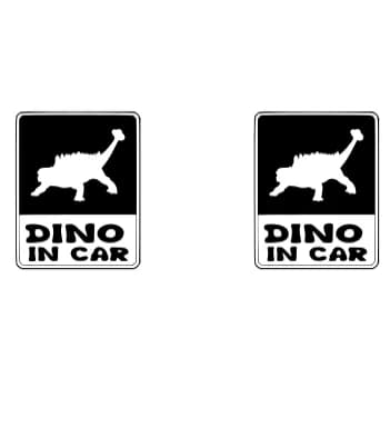 Dino in Car by Happy Bamboo — Dingbats Font — thumbnail 4