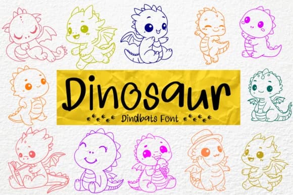 Dinosaur by Petal Pixels — Dingbats Font