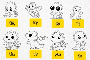 Dinosaur by Petal Pixels — Dingbats Font — thumbnail 4