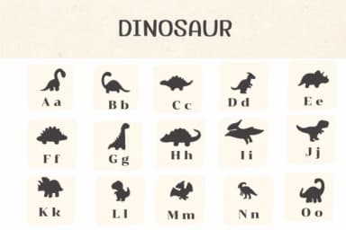 Dinosaur by Ketsarin — Dingbats Font — thumbnail 2
