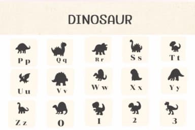 Dinosaur by Ketsarin — Dingbats Font — thumbnail 3