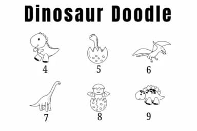Dinosaur Doodle by Suphitchaya — Dingbats Font — thumbnail 4