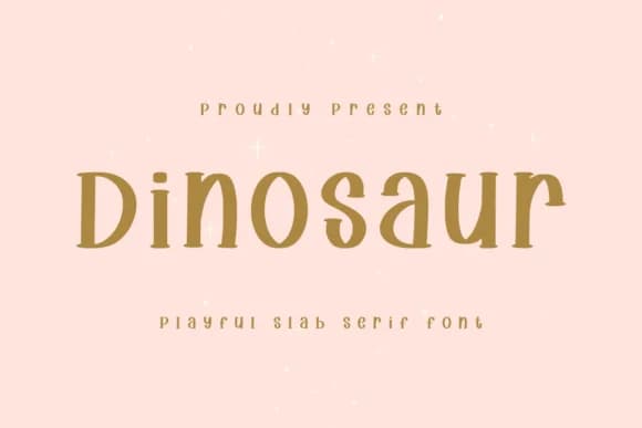 Dinosaurs by CraftedType Studio — Slab Serif Font