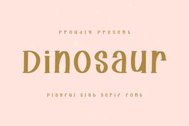 Dinosaurs by CraftedType Studio — Slab Serif Font — thumbnail 1