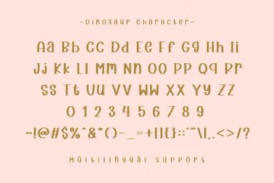 Dinosaurs by CraftedType Studio — Slab Serif Font — thumbnail 3