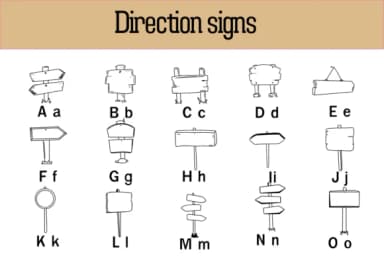 Direction Signs by Nun Sukhwan — Dingbats Font — thumbnail 2