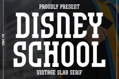 Disney School by Pian45 — Slab Serif Font — thumbnail 1