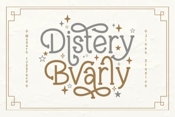Distery Bvarly by Jinanstd — Slab Serif Font