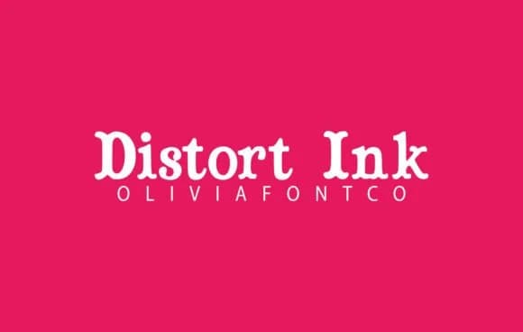 Distort Ink by OliviaFontCo — Slab Serif Font