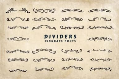 Dividers by Eystore — Dingbats Font — thumbnail 1