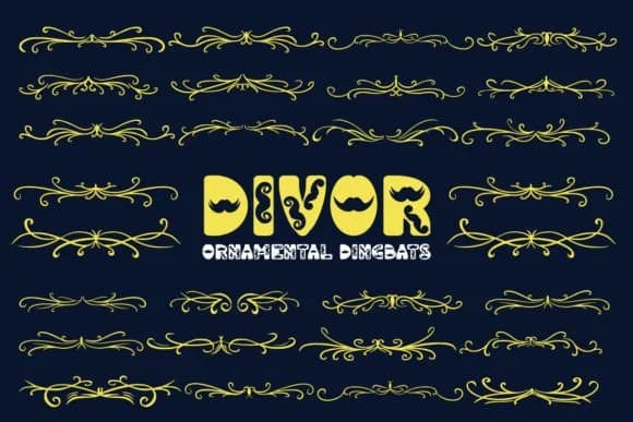 Divor by Font-Tastic — Dingbats Font