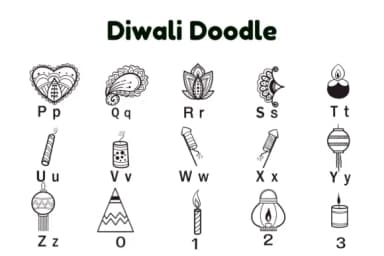 Diwali Doodle by Nun Sukhwan — Dingbats Font — thumbnail 7