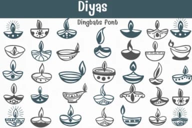 Diyas by Sontaya — Dingbats Font — thumbnail 1