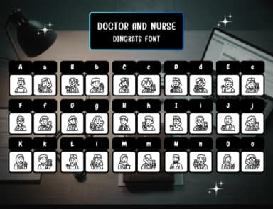 Doctor and Nurse by Distiny4919 — Dingbats Font — thumbnail 2