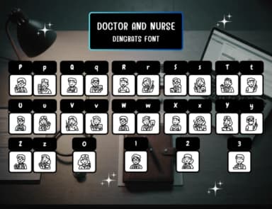 Doctor and Nurse by Distiny4919 — Dingbats Font — thumbnail 3