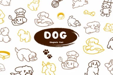 Dog by Suphitchaya — Dingbats Font — thumbnail 1