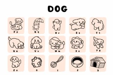 Dog by Suphitchaya — Dingbats Font — thumbnail 3