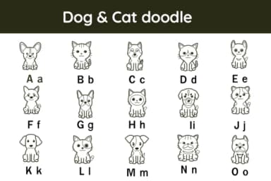Dog and Cat by Nun Sukhwan — Dingbats Font — thumbnail 2