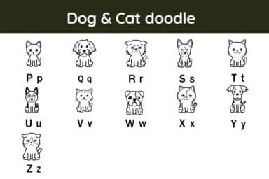 Dog and Cat by Nun Sukhwan — Dingbats Font — thumbnail 3