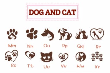 Dog and Cat by PraewDesigns — Dingbats Font — thumbnail 3