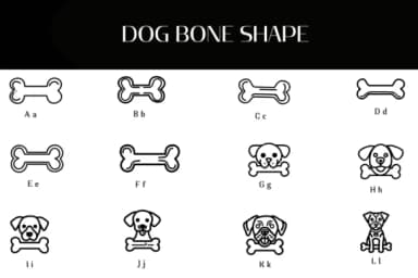 Dog Bone Shape by Heartcraft Atelier — Dingbats Font — thumbnail 2