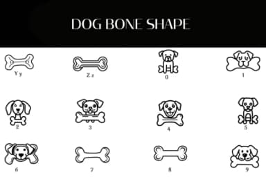 Dog Bone Shape by Heartcraft Atelier — Dingbats Font — thumbnail 4