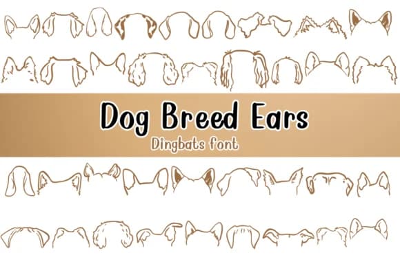 Dog Breed Ears by Nongyao — Dingbats Font