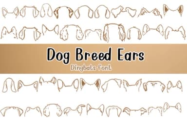 Dog Breed Ears by Nongyao — Dingbats Font — thumbnail 1