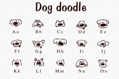 Dog Doodle by Nongyao — Dingbats Font — thumbnail 2