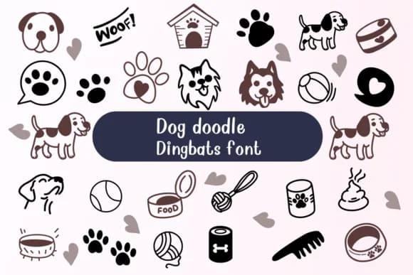 Dog Doodle by Nongyao — Dingbats Font