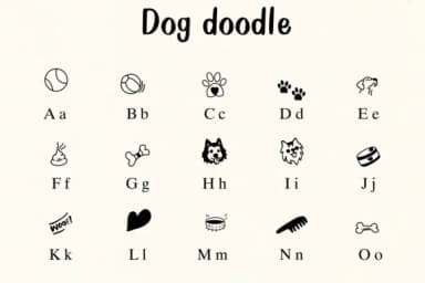 Dog Doodle by Nongyao — Dingbats Font — thumbnail 2