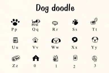 Dog Doodle by Nongyao — Dingbats Font — thumbnail 3