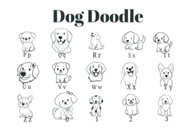 Dog Doodle by Suphitchaya — Dingbats Font — thumbnail 3