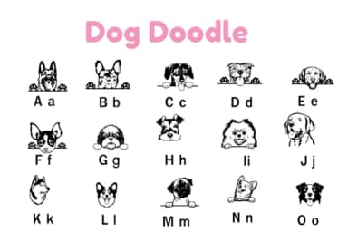 Dog Doodle by Nun Sukhwan — Dingbats Font — thumbnail 2