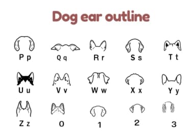Dog Ear Outline by Nun Sukhwan — Dingbats Font — thumbnail 3