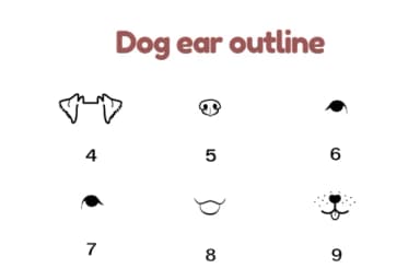 Dog Ear Outline by Nun Sukhwan — Dingbats Font — thumbnail 4