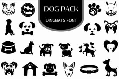 Dog Pack by Heartcraft Atelier — Dingbats Font — thumbnail 1