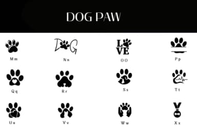 Dog Paw by Heartcraft Atelier — Dingbats Font — thumbnail 3