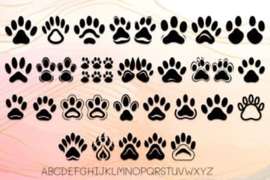 Dog Paws by MOMAT THIRTYONE — Dingbats Font — thumbnail 2