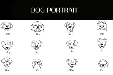 Dog Portrait by Heartcraft Atelier — Dingbats Font — thumbnail 3