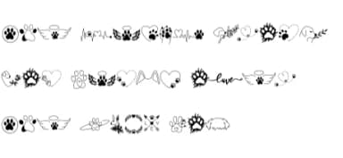 Dog Tattoo Doodle by Sontaya — Dingbats Font — thumbnail 8