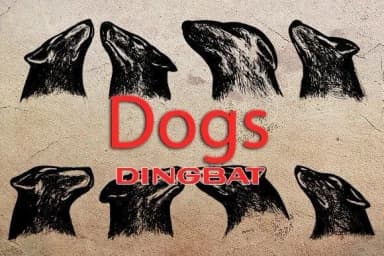 Dogs by vladimirnikolic — Dingbats Font — thumbnail 1