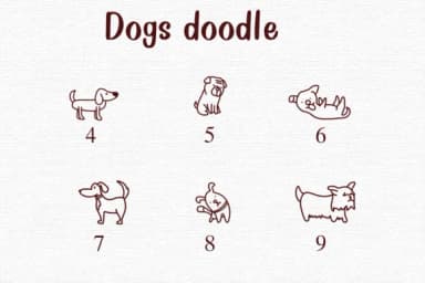 Dogs Doodle by Nongyao — Dingbats Font — thumbnail 4