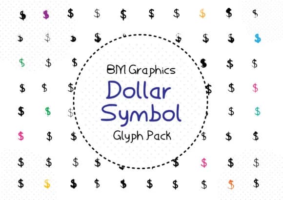 BM Graphics - Dollar Symbols by GraphicsBam Fonts — Dingbats Font
